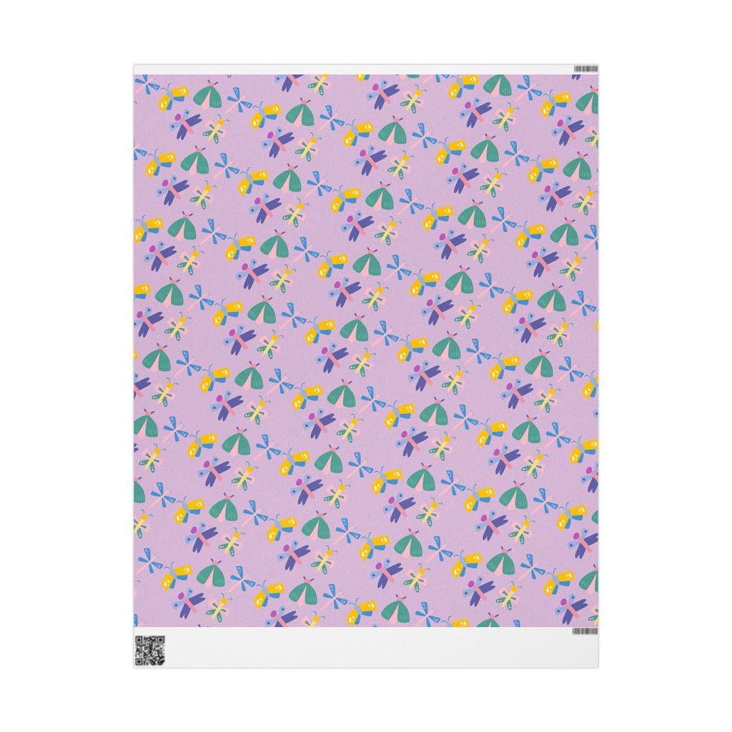 Floral Whimsy Wrapping Paper Roll — Pastel Bouquet Gift Wrap