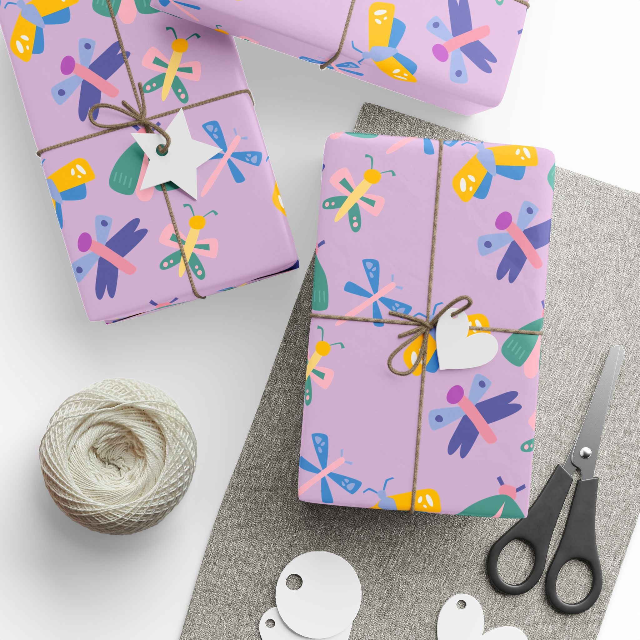 Floral Whimsy Wrapping Paper Roll — Pastel Bouquet Gift Wrap