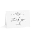 Floral Script Thank You Cards