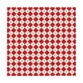 Red Diamond Check Tablecloth — Retro Picnic Plaid Table Cover