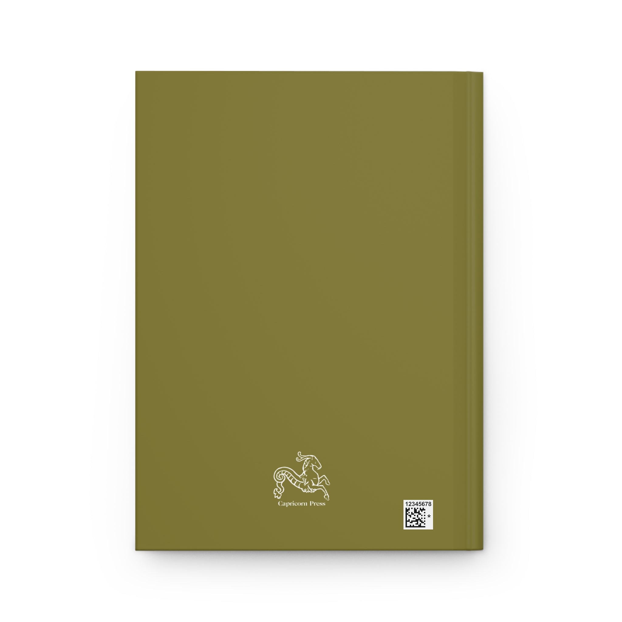 Custom Monogram Olive Floral Wreath Hardcover Journal