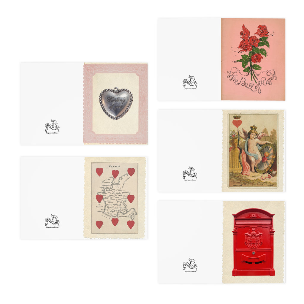 Vintage Valentine Cards | Collage Greeting Card Set
