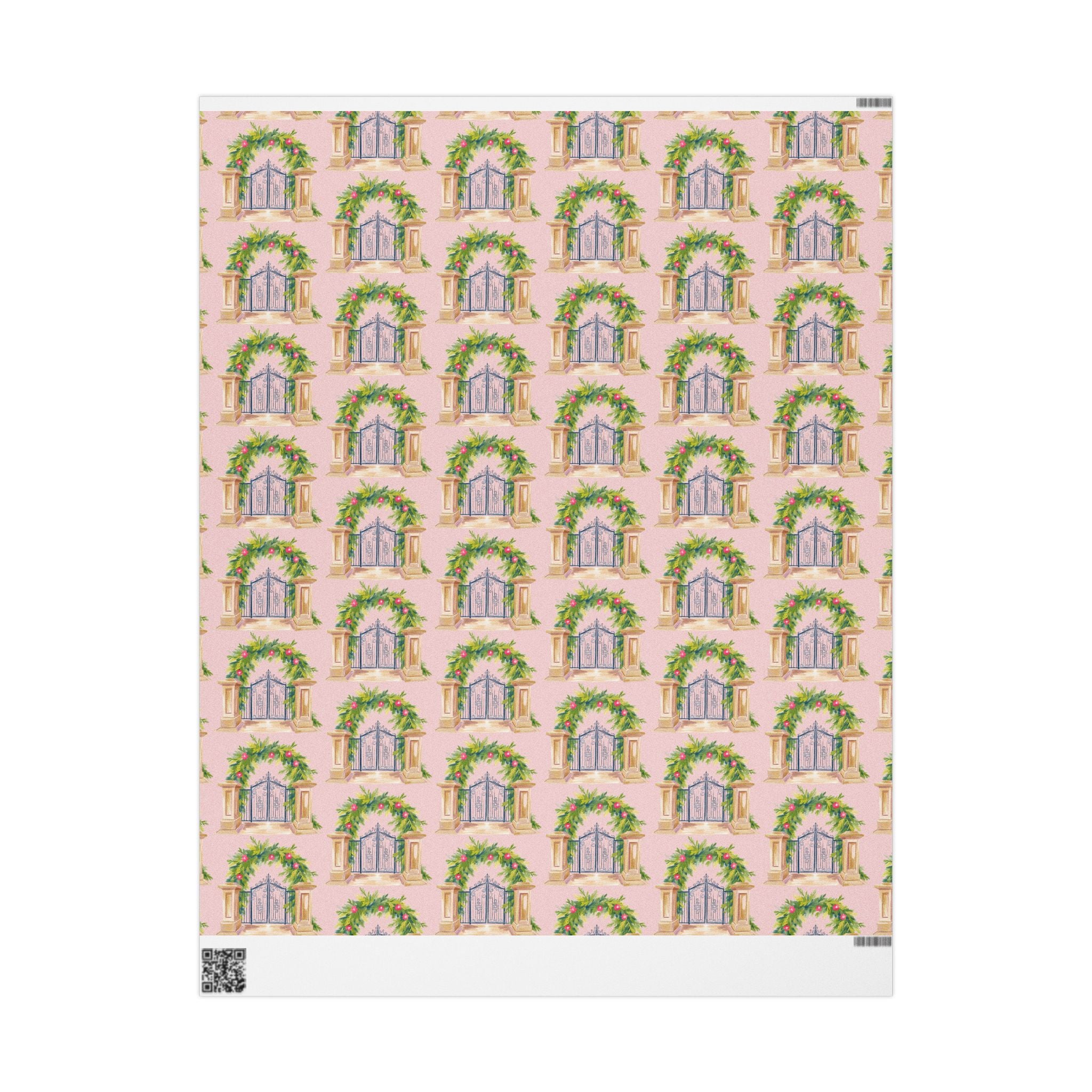 Floral Garden Gate Wrapping Paper
