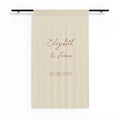 Personalized Sheer Curtain — Custom Names & Date (e.g., “Elizabeth & James 25-08-2027”)