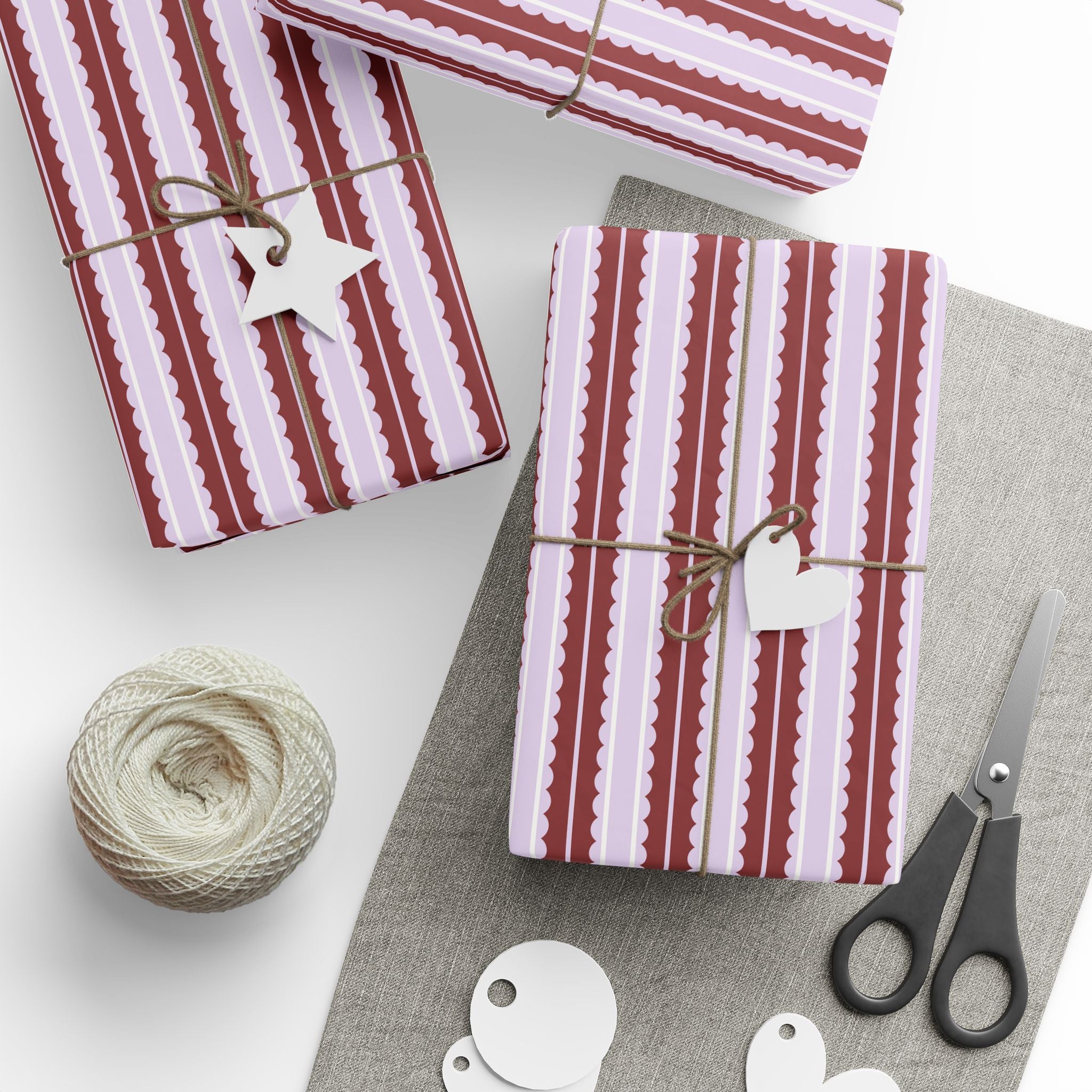 Candy Stripe Wrapping Paper | Red and White Gift Wrap