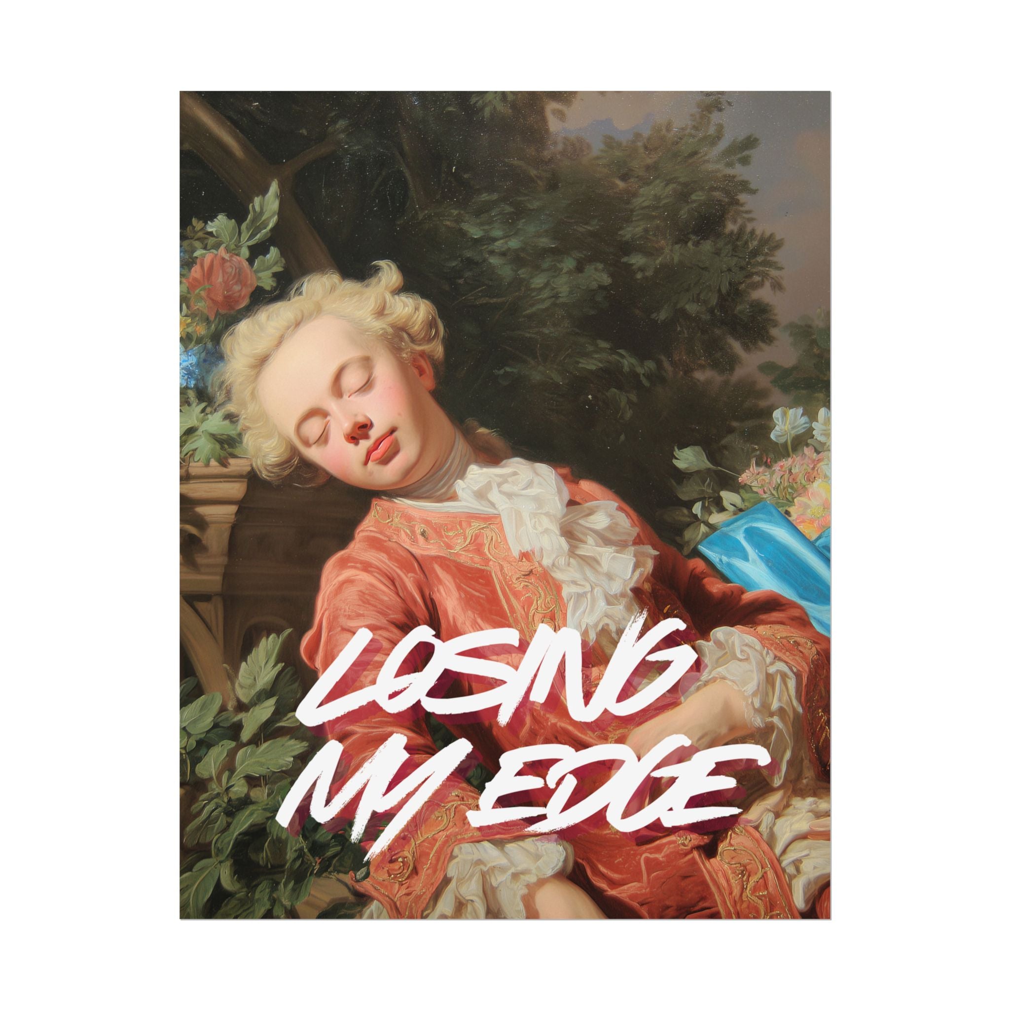 Rolled Poster — 'Losing My Edge' Vintage Rococo Art Print