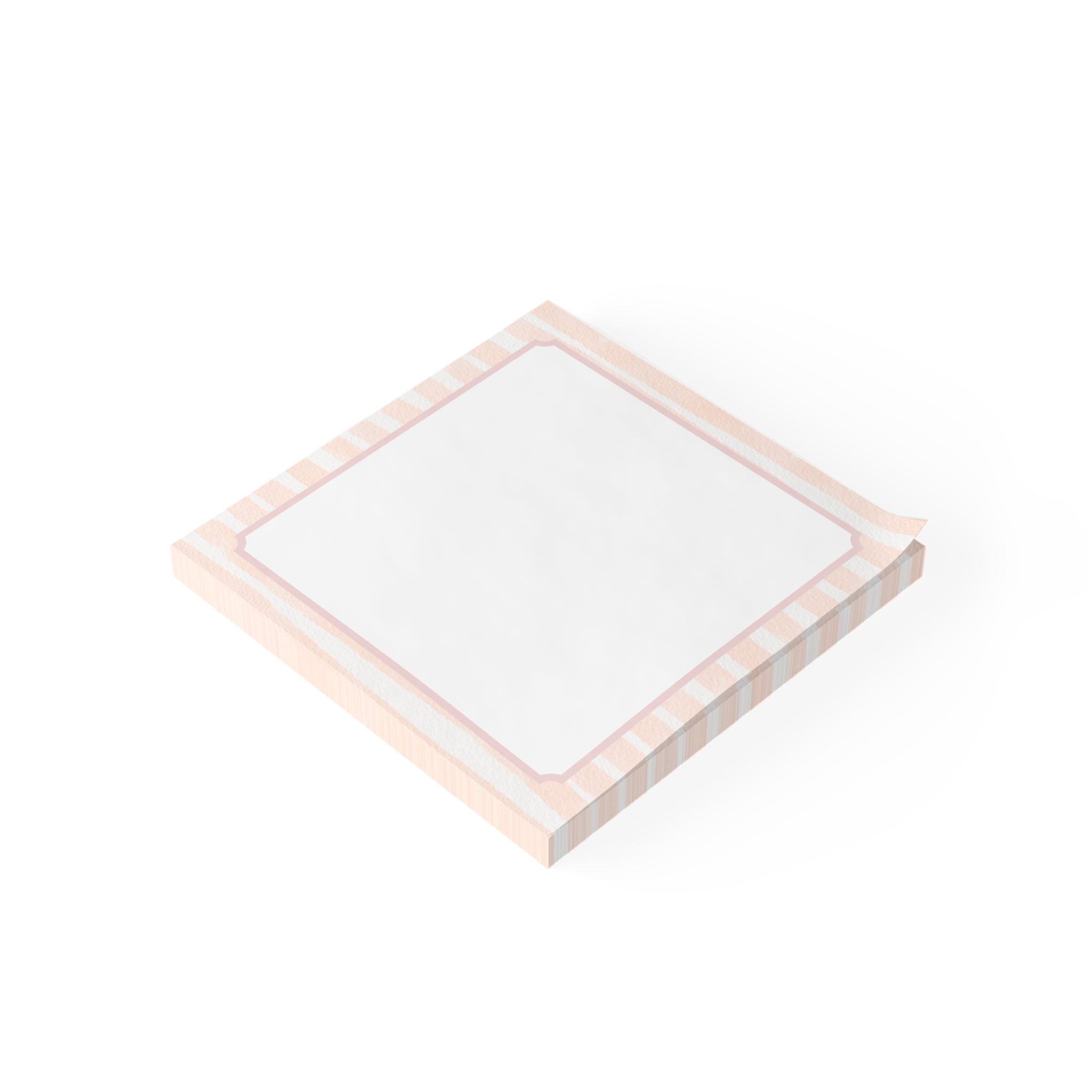 Sticky Notes, Pink Vintage Frame Notepad, Decorative Lined Post-it Style Pads
