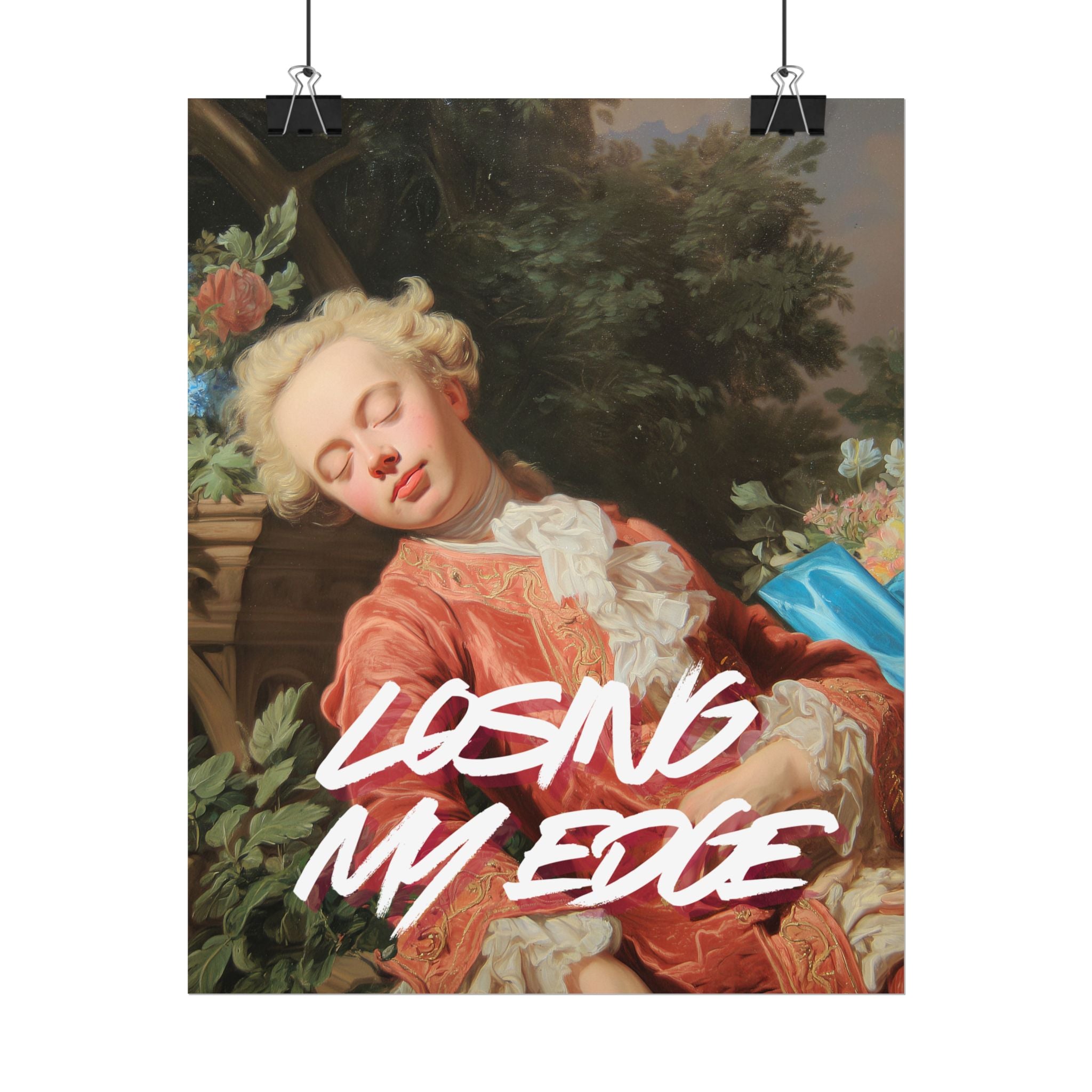 Rolled Poster — 'Losing My Edge' Vintage Rococo Art Print
