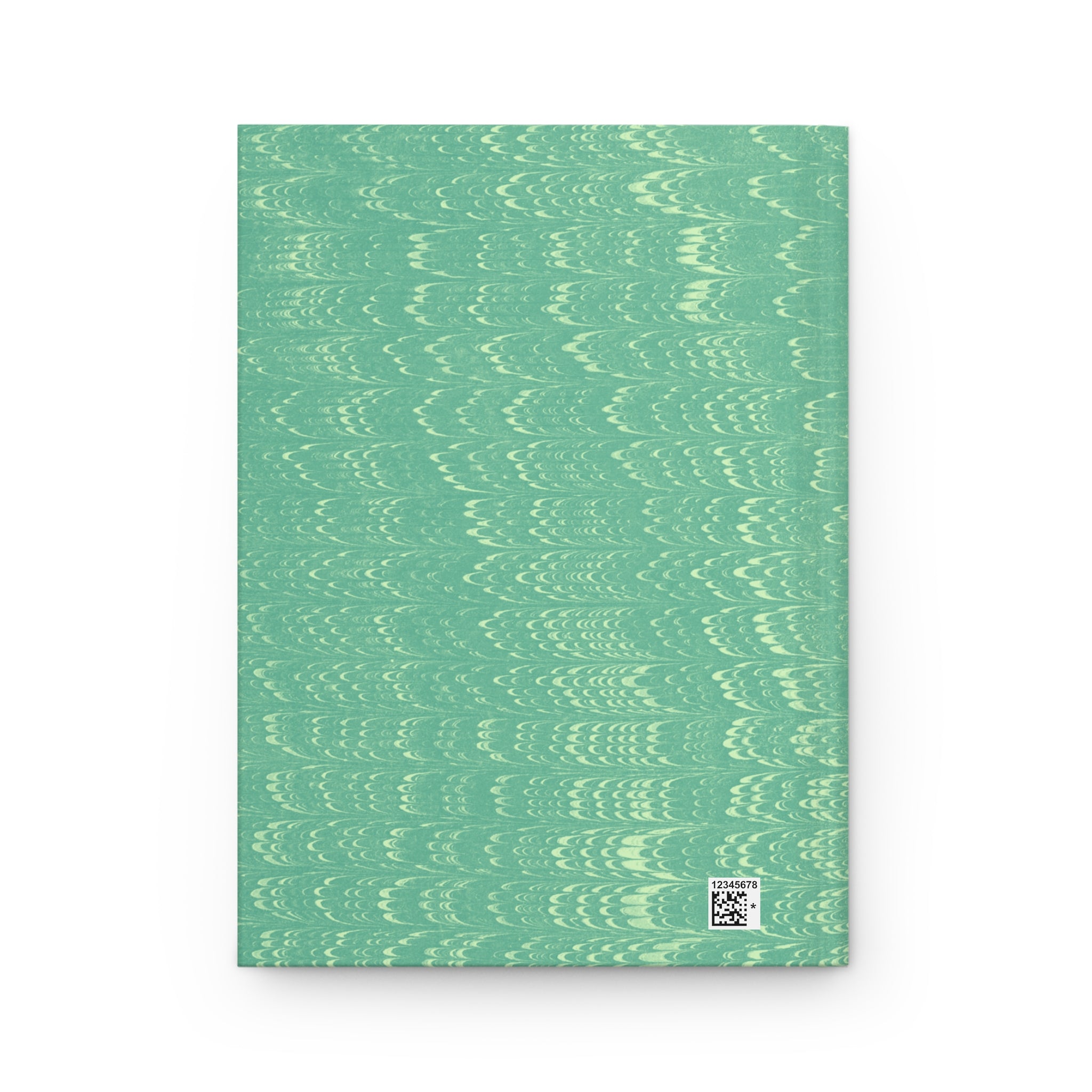 Hardcover Journal, Teal Marble Notebook, Matte Acid Wash Pattern Writing Journal