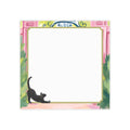 Cat Silhouette Floral Post-it Note Pads – Decorative Sticky Notes