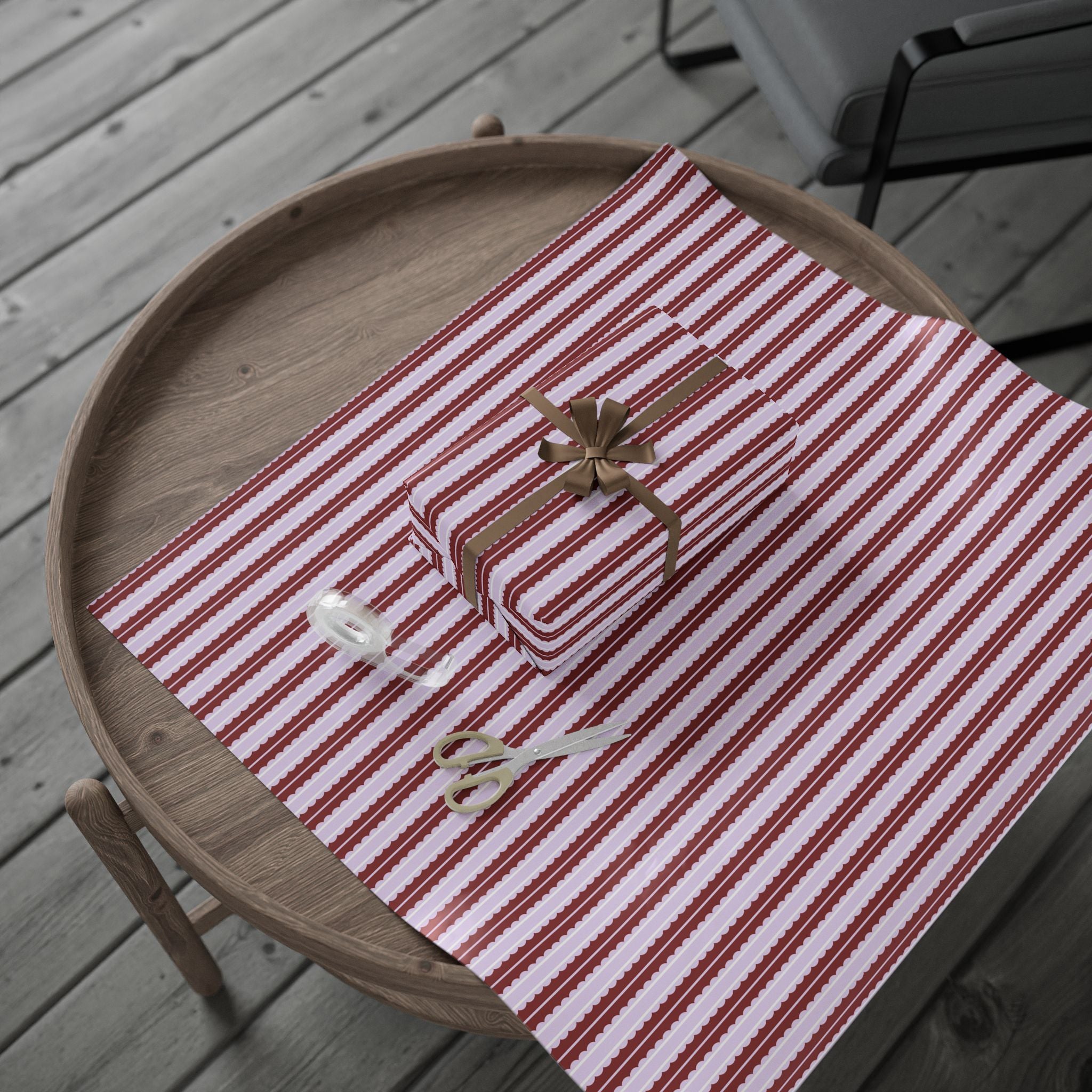 Candy Stripe Wrapping Paper | Red and White Gift Wrap