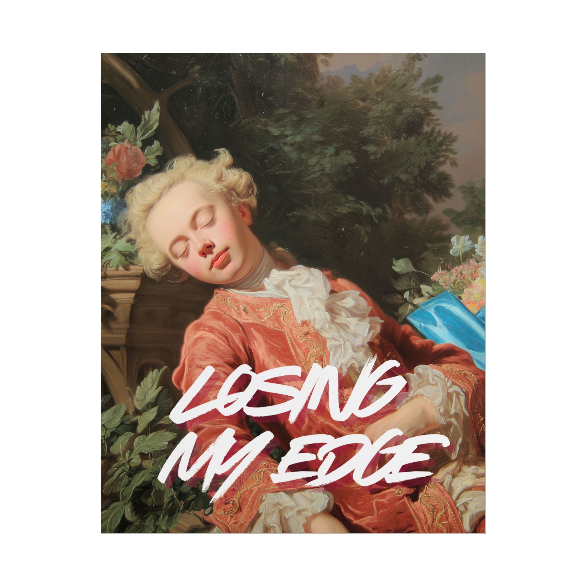 Rolled Poster — 'Losing My Edge' Vintage Rococo Art Print