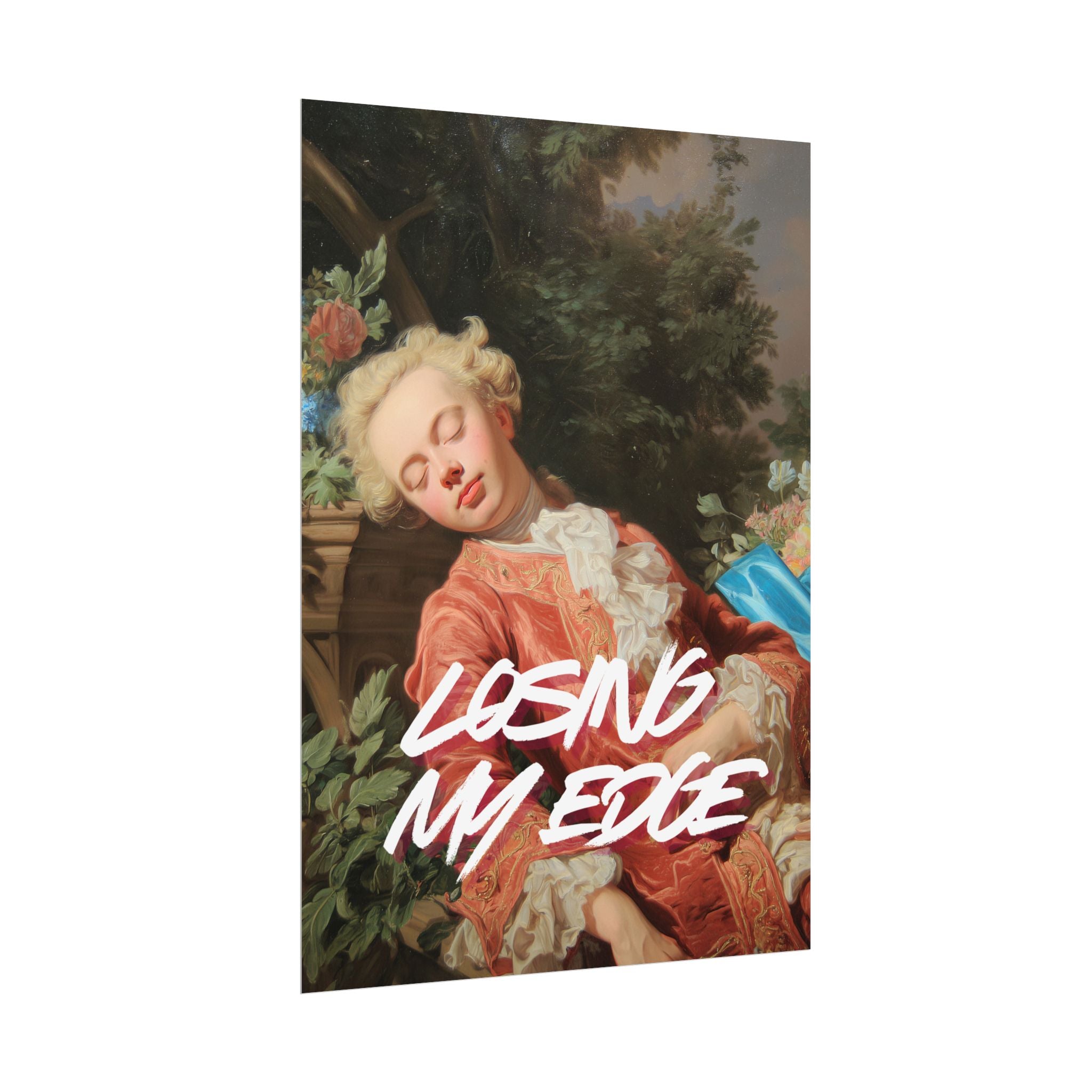 Rolled Poster — 'Losing My Edge' Vintage Rococo Art Print