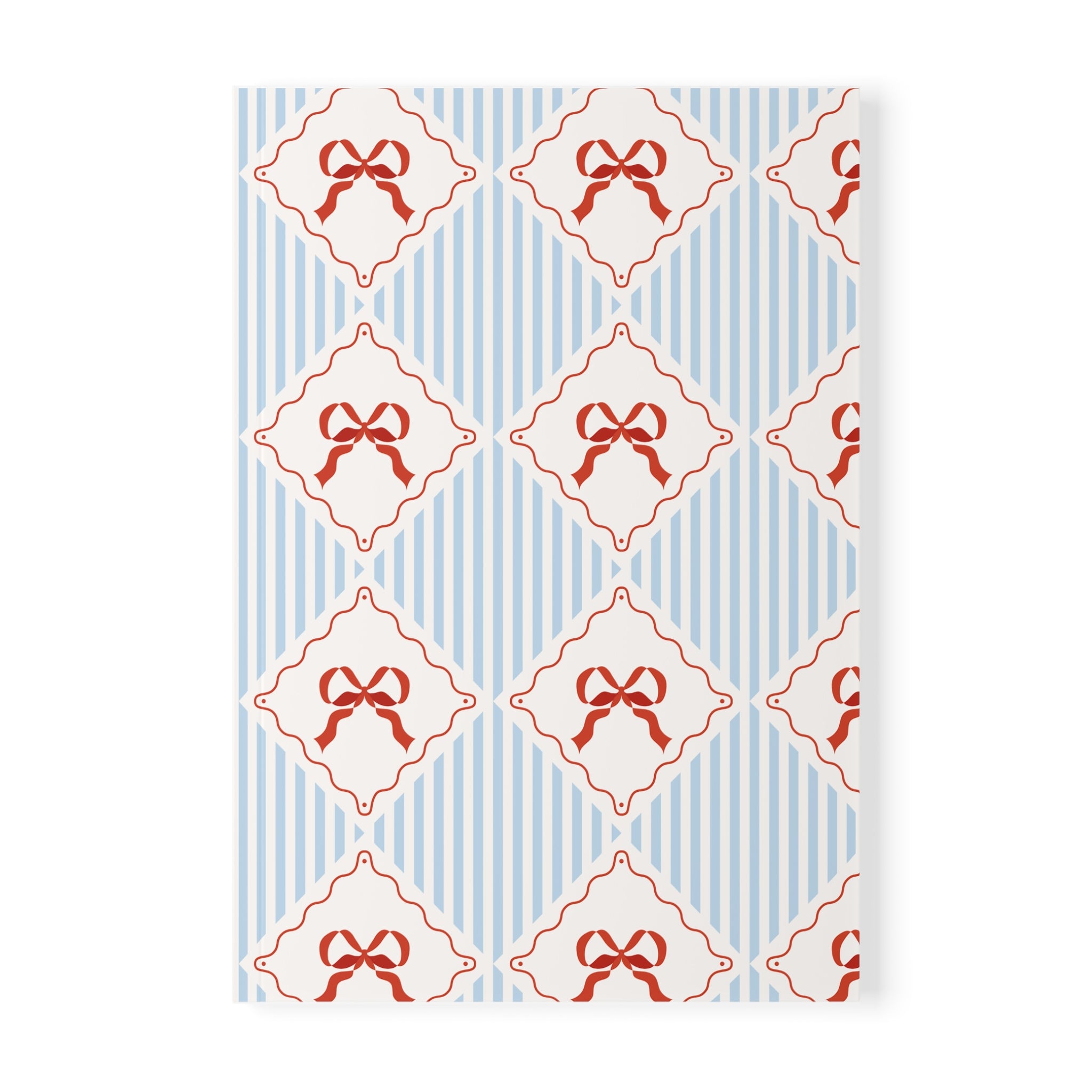 Ribbon Pattern Notebook A5 | Bow Tile Softcover Journal