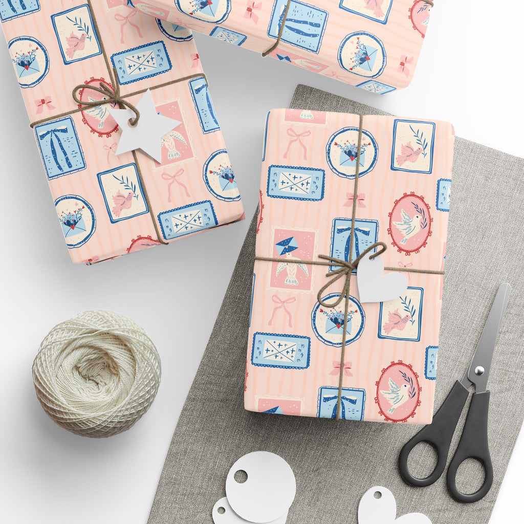 Cameo Wrapping Paper | Vintage Pastel Gift Wrap