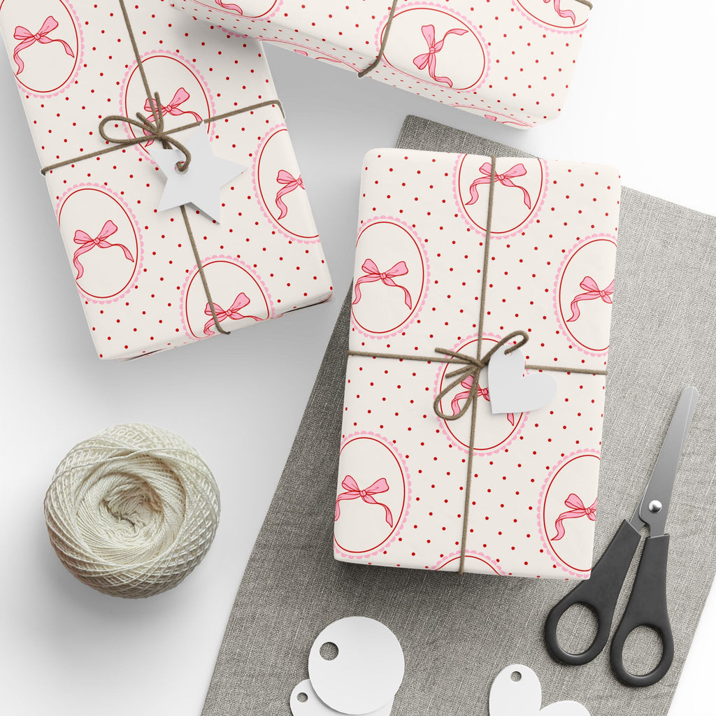 Ballet Wrapping Paper | Pink Dotted Gift Wrap