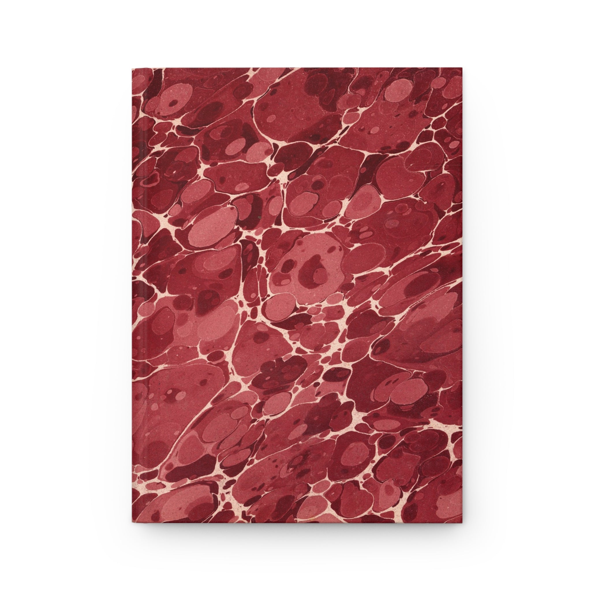 Hardcover Journal, Red Marble Notebook, Vintage Style Writing Journal for Notes & Gifts