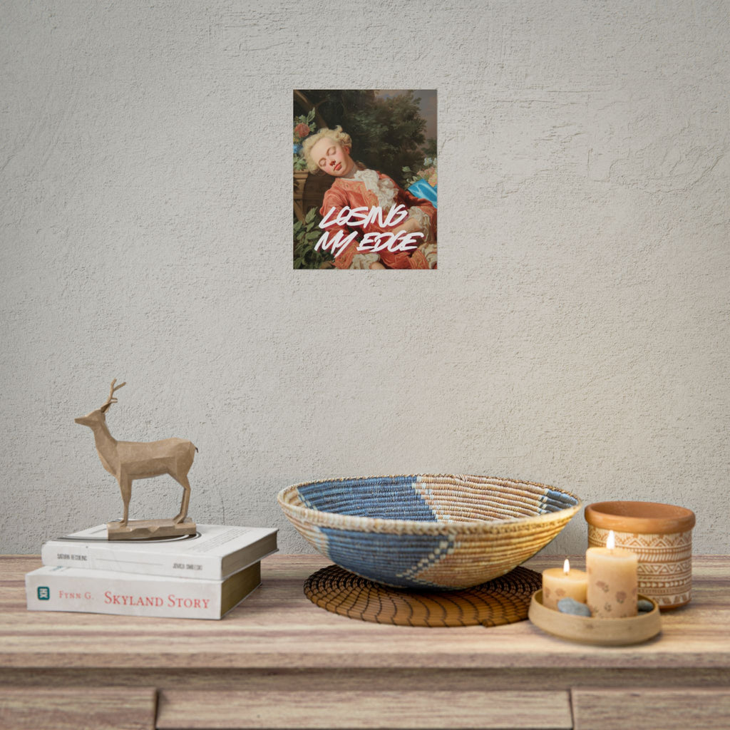 Rolled Poster — 'Losing My Edge' Vintage Rococo Art Print