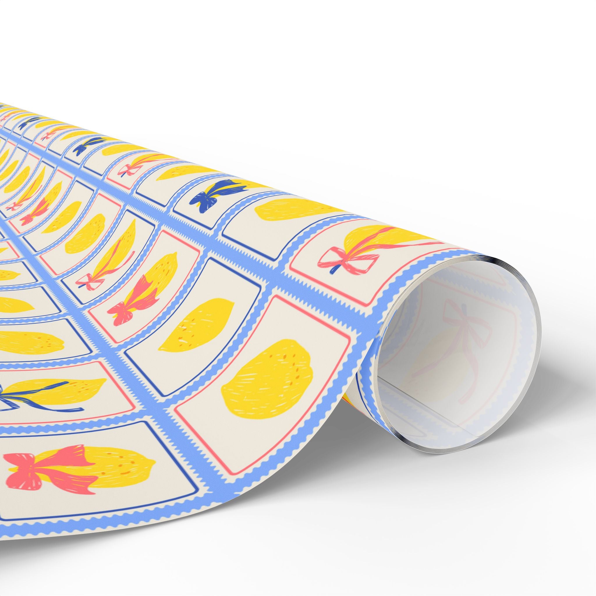 Lemon Wrapping Paper | Bow Pattern Gift Wrap
