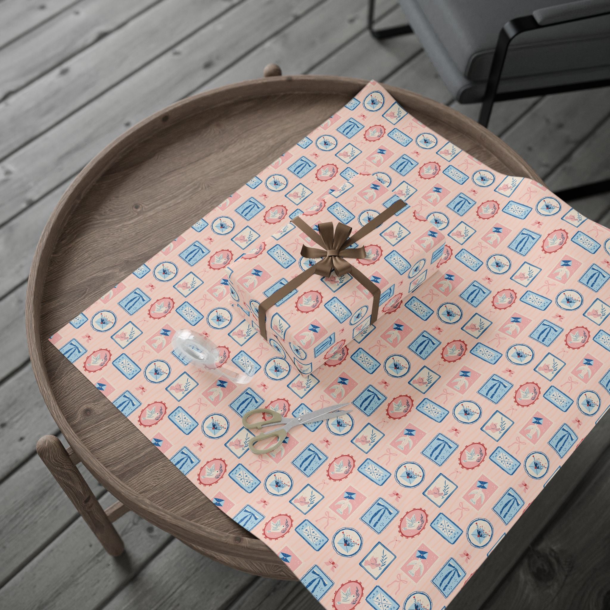 Cameo Wrapping Paper | Vintage Pastel Gift Wrap