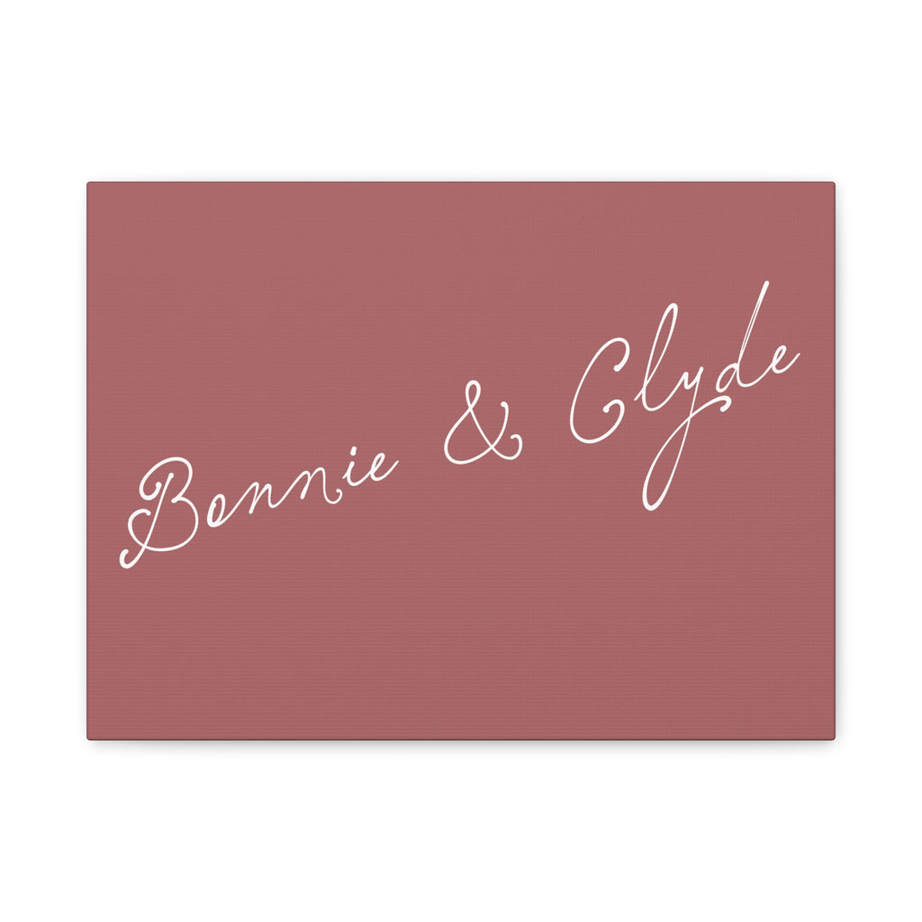 Custom text canvas wedding sign - Dusty Rose Background