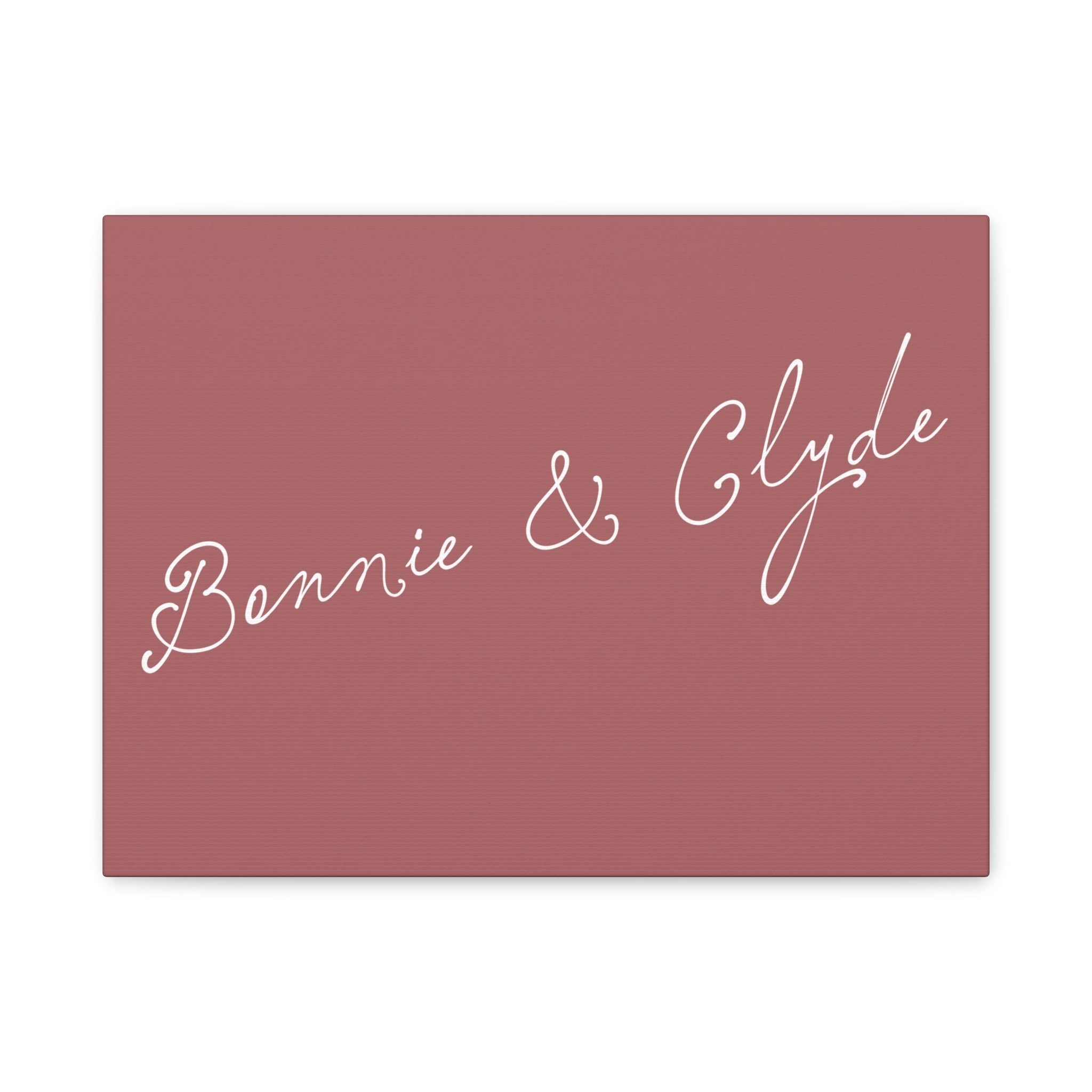 Custom text canvas wedding sign - Dusty Rose Background