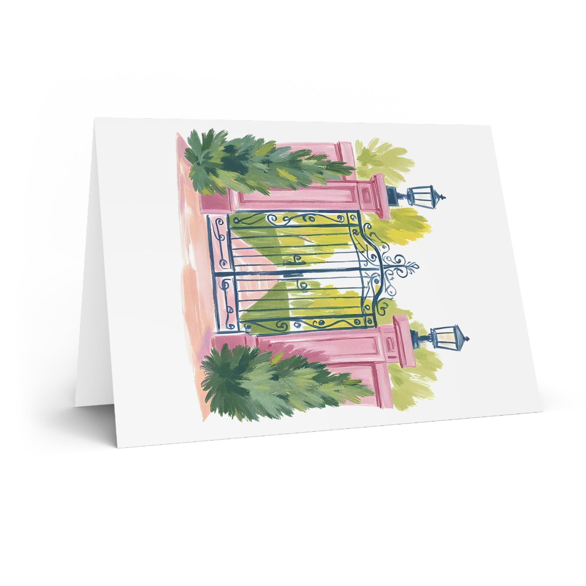 Gate Illustration Card | Wrought Iron Greeting Card
