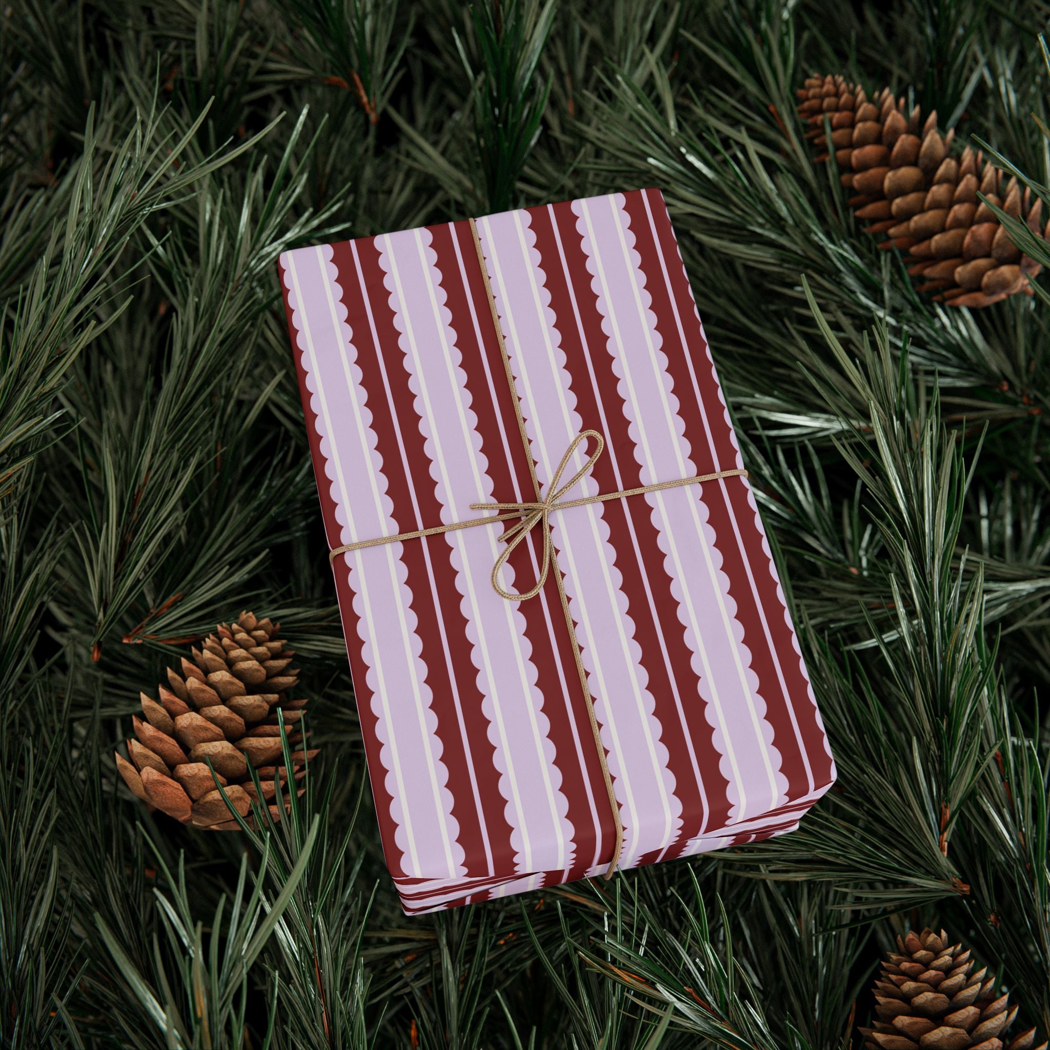 Candy Stripe Wrapping Paper | Red and White Gift Wrap