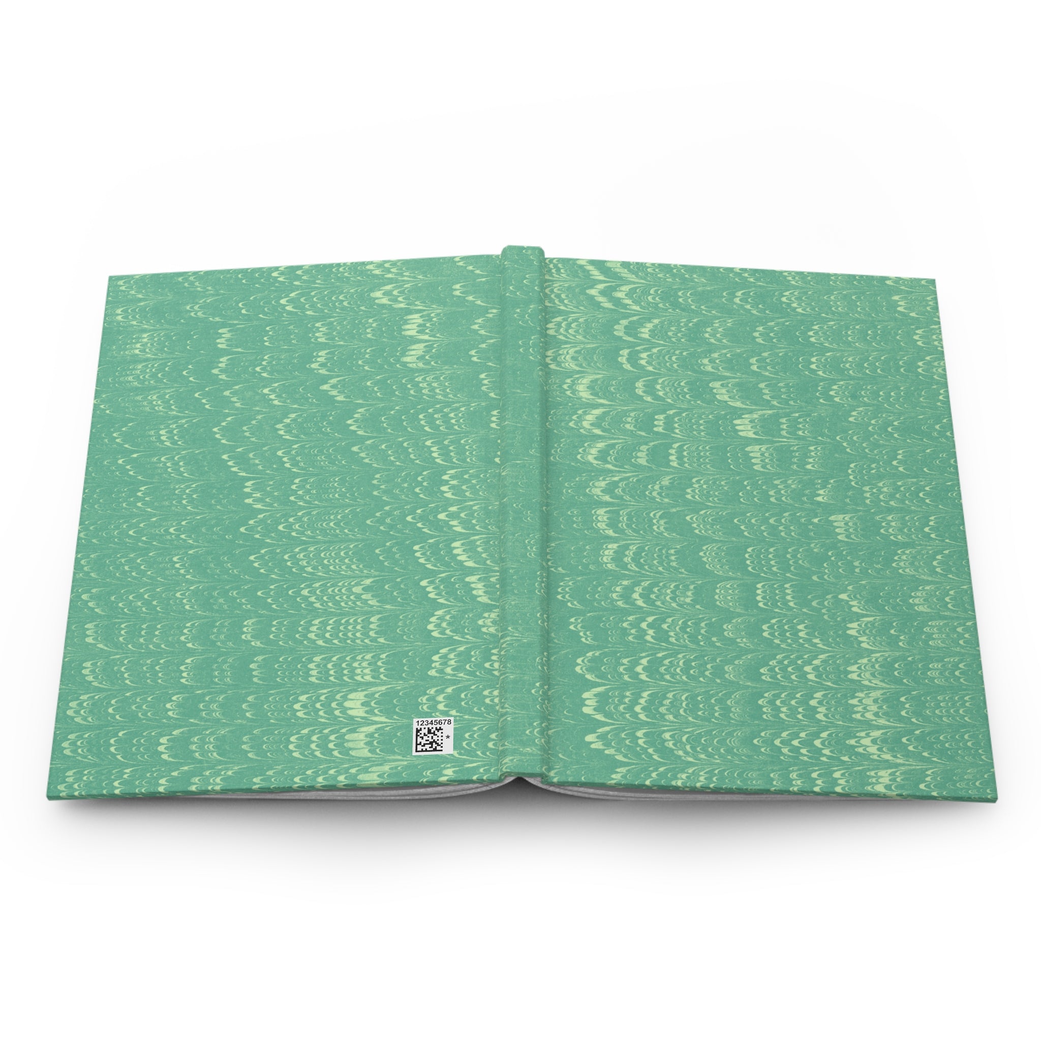 Hardcover Journal, Teal Marble Notebook, Matte Acid Wash Pattern Writing Journal