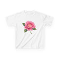 Kids Floral Tee — Pink Peony Flower Kids Shirt