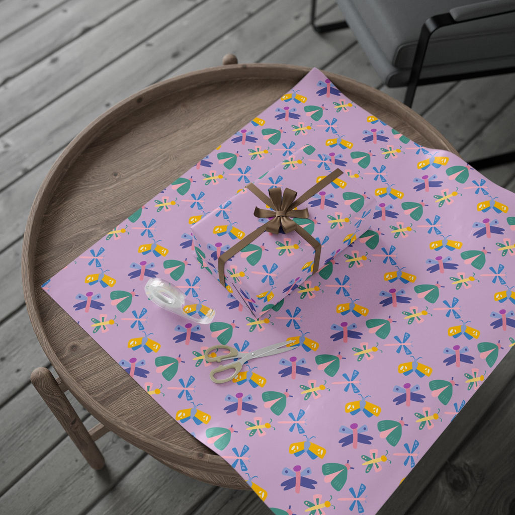 Floral Whimsy Wrapping Paper Roll — Pastel Bouquet Gift Wrap