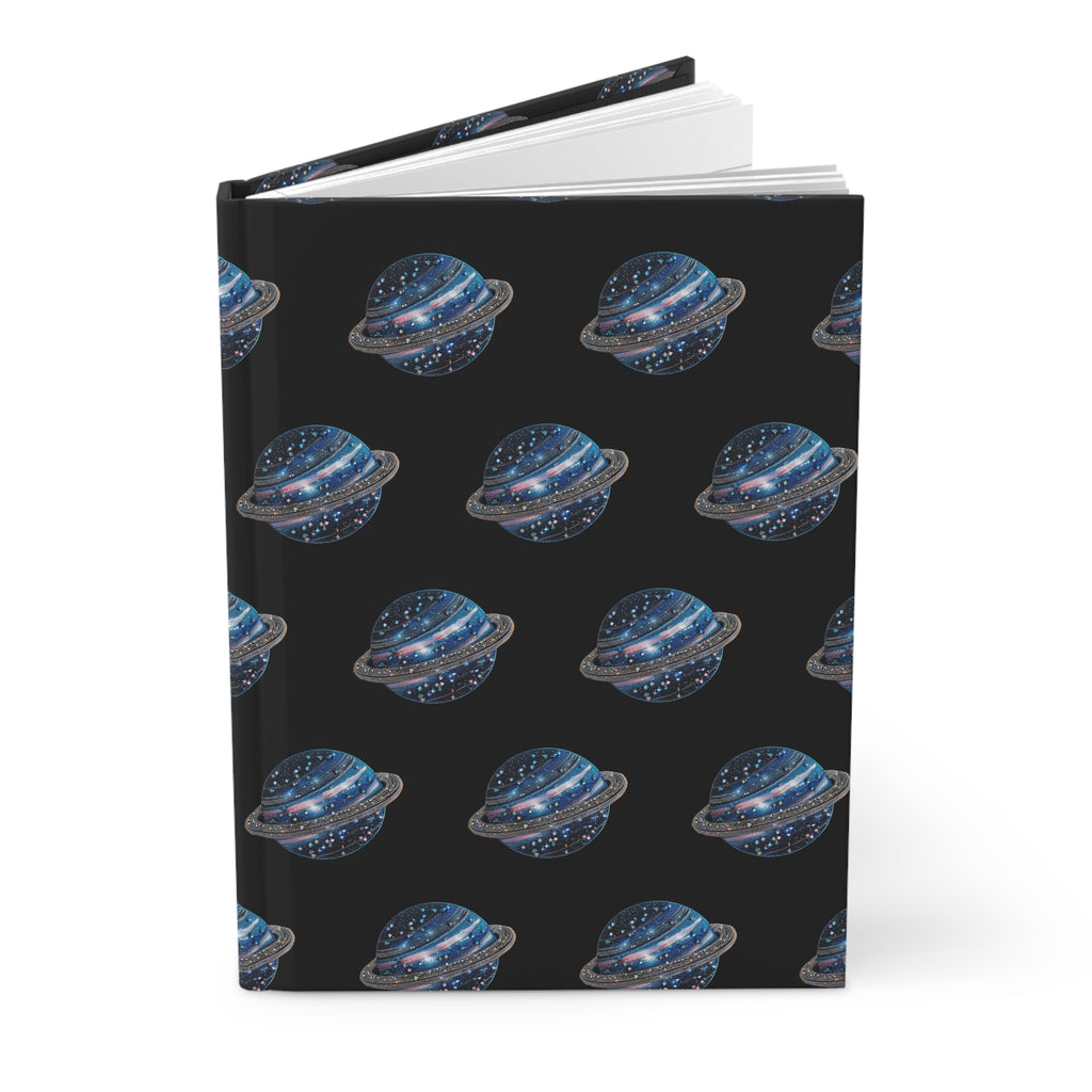 Galaxy Planet Hardcover Journal – Space-Themed Notebook for Stargazers & Science Lovers
