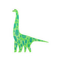 Dinosaur Sticker | Green Brontosaurus Vinyl Decal