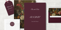 The Burgundy Collection: Wedding Stationery Sample Kit