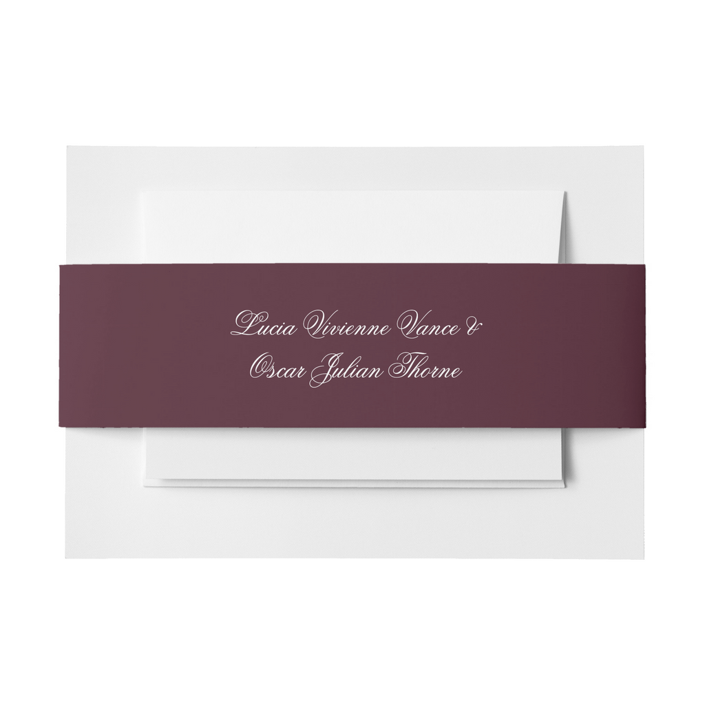 The Burgundy Collection: Wedding Stationery Sample Kit
