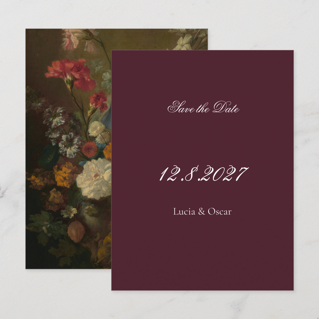 The Burgundy Collection: Wedding Stationery Sample Kit