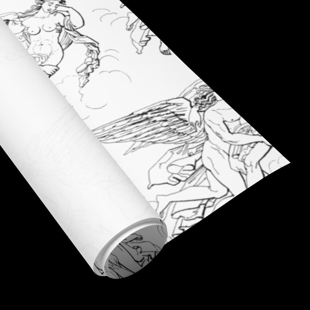 Renaissance Sketch Wrapping Paper Set