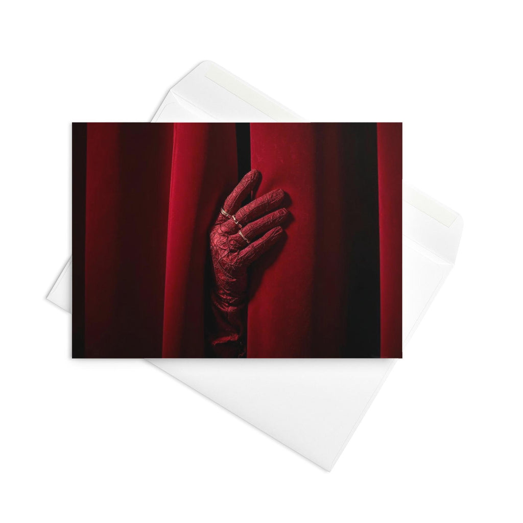 Red Curtain Card | Gothic Theatre Greeting Card